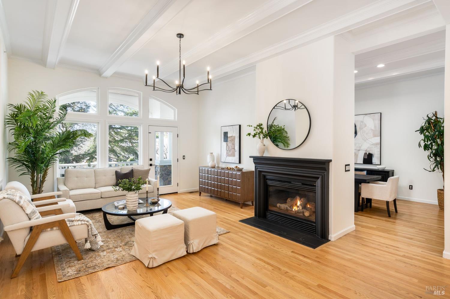 384 Arabian Way Healdsburg, CA 95448 - Photo 3 of 65 Living room full of natural light and soaring ceilings.
