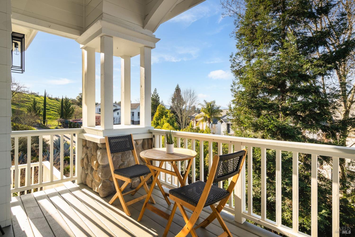 384 Arabian Way Healdsburg, CA 95448 - Photo 32 of 65 Enjoy the sun and views from the living room balcony.