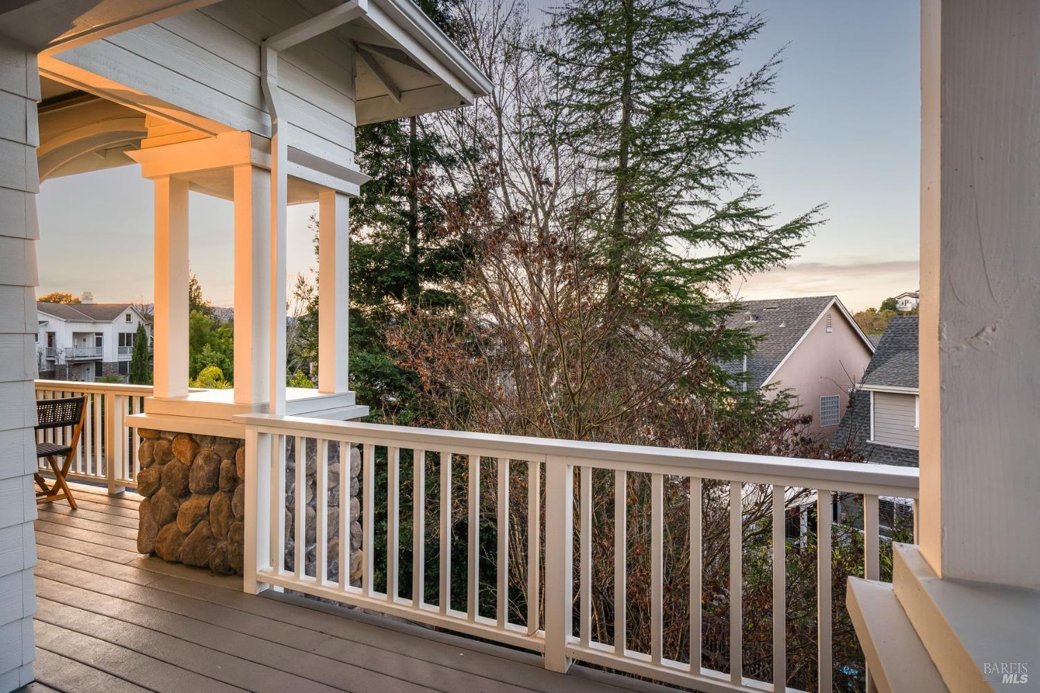 384 Arabian Way Healdsburg, CA 95448 - Photo 35 of 65 Twilight views from dining room balcony.