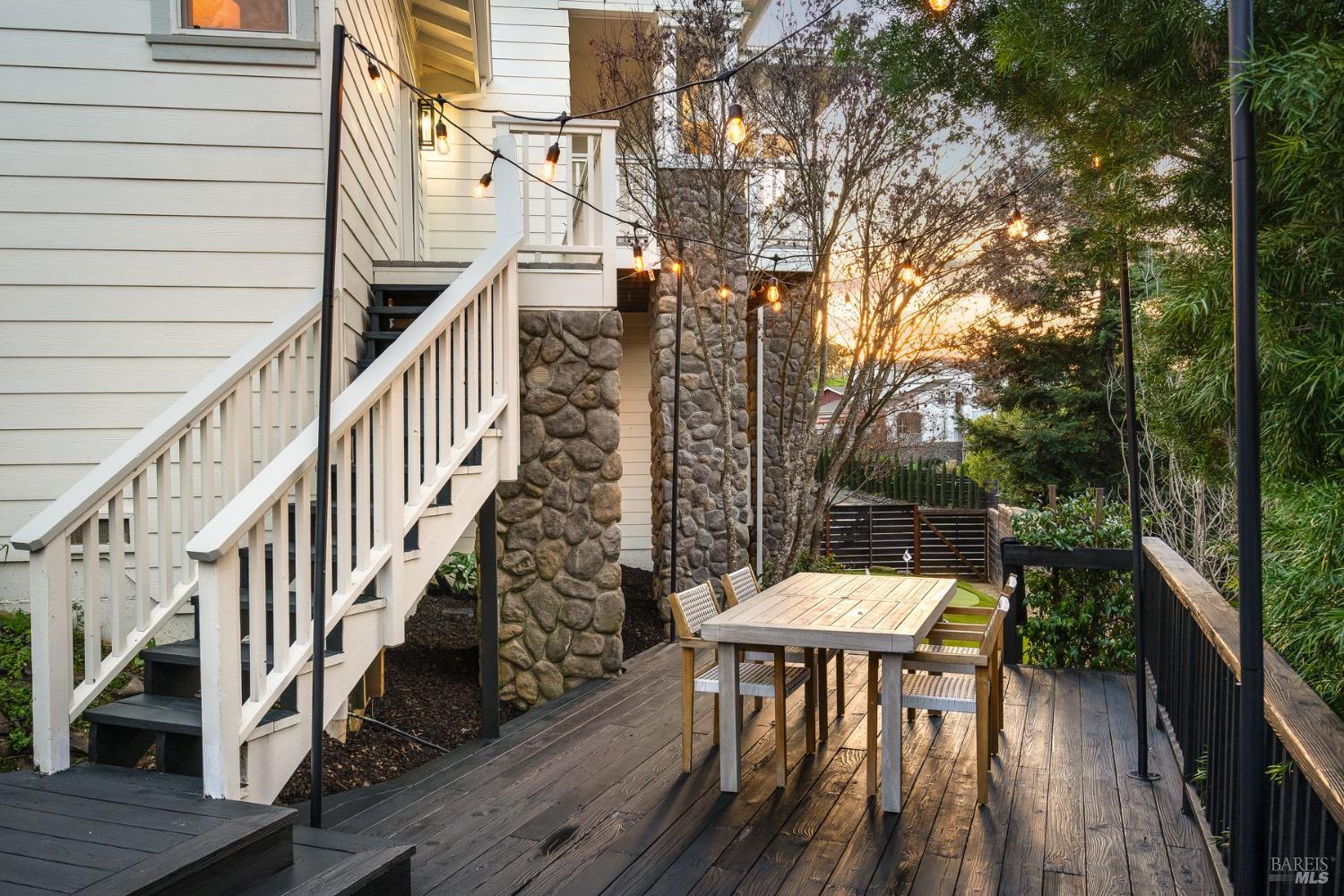 384 Arabian Way Healdsburg, CA 95448 - Photo 47 of 65 Outdoors deck for al fresco dining under the stars.