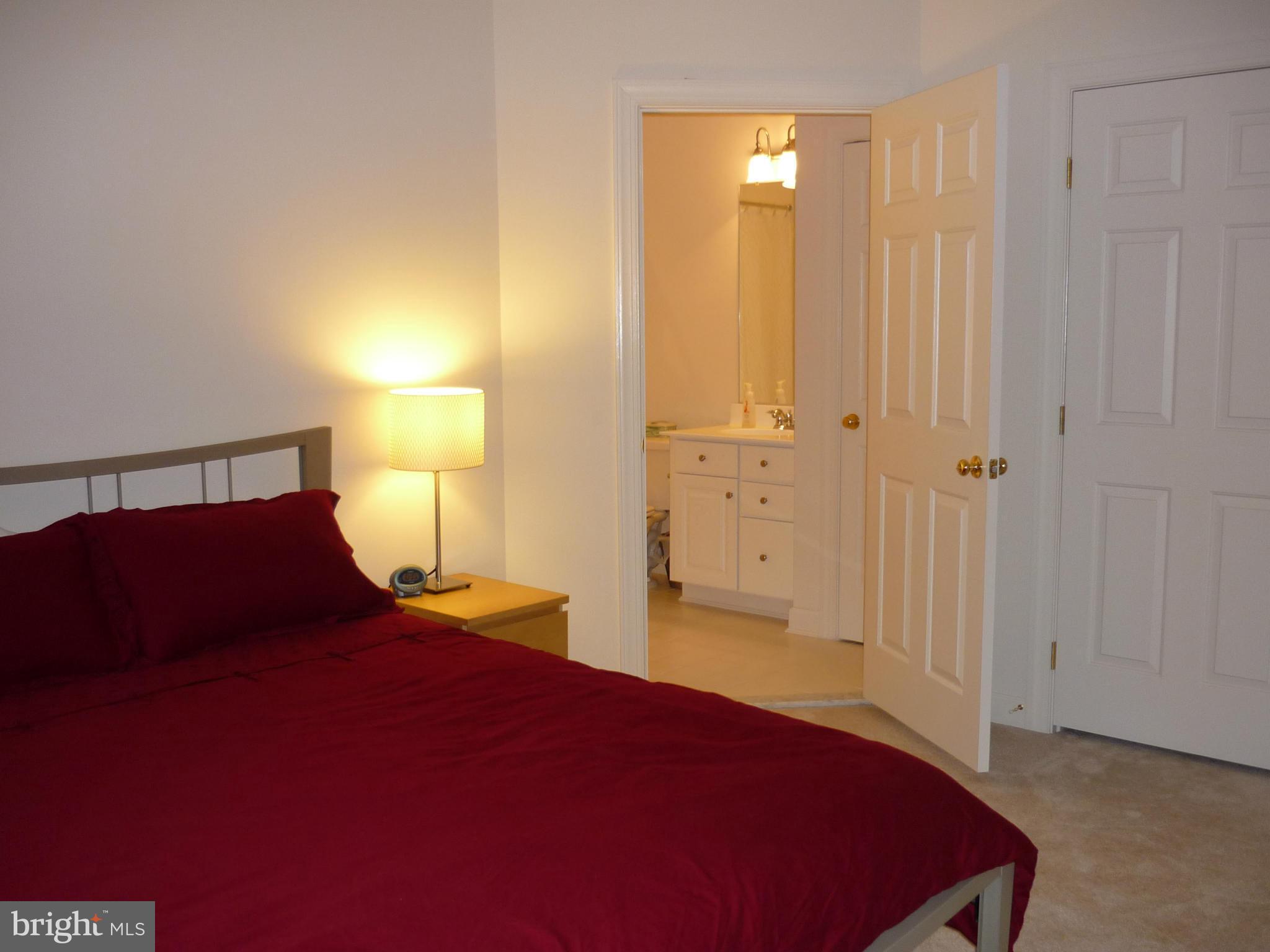 7258 Joshua Tree Circle Warrenton, VA 20187 - Photo 8 of 16 a bedroom with a bed and a lamp