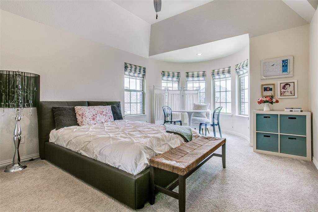 1518 Saddle Tree Road Frisco, TX 75036 - Photo 25 of 40 a bedroom with a bed a table and windows