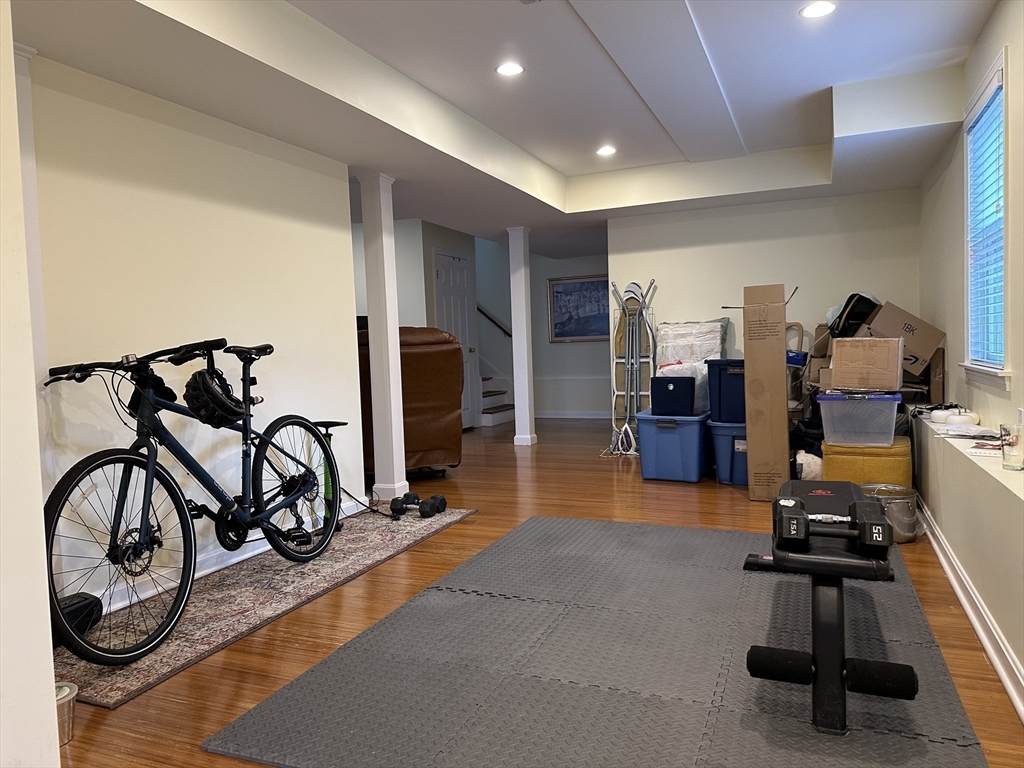 209 Adams Street, Unit B Malden, MA 02148 - Photo 24 of 30 a view of a room with gym equipment