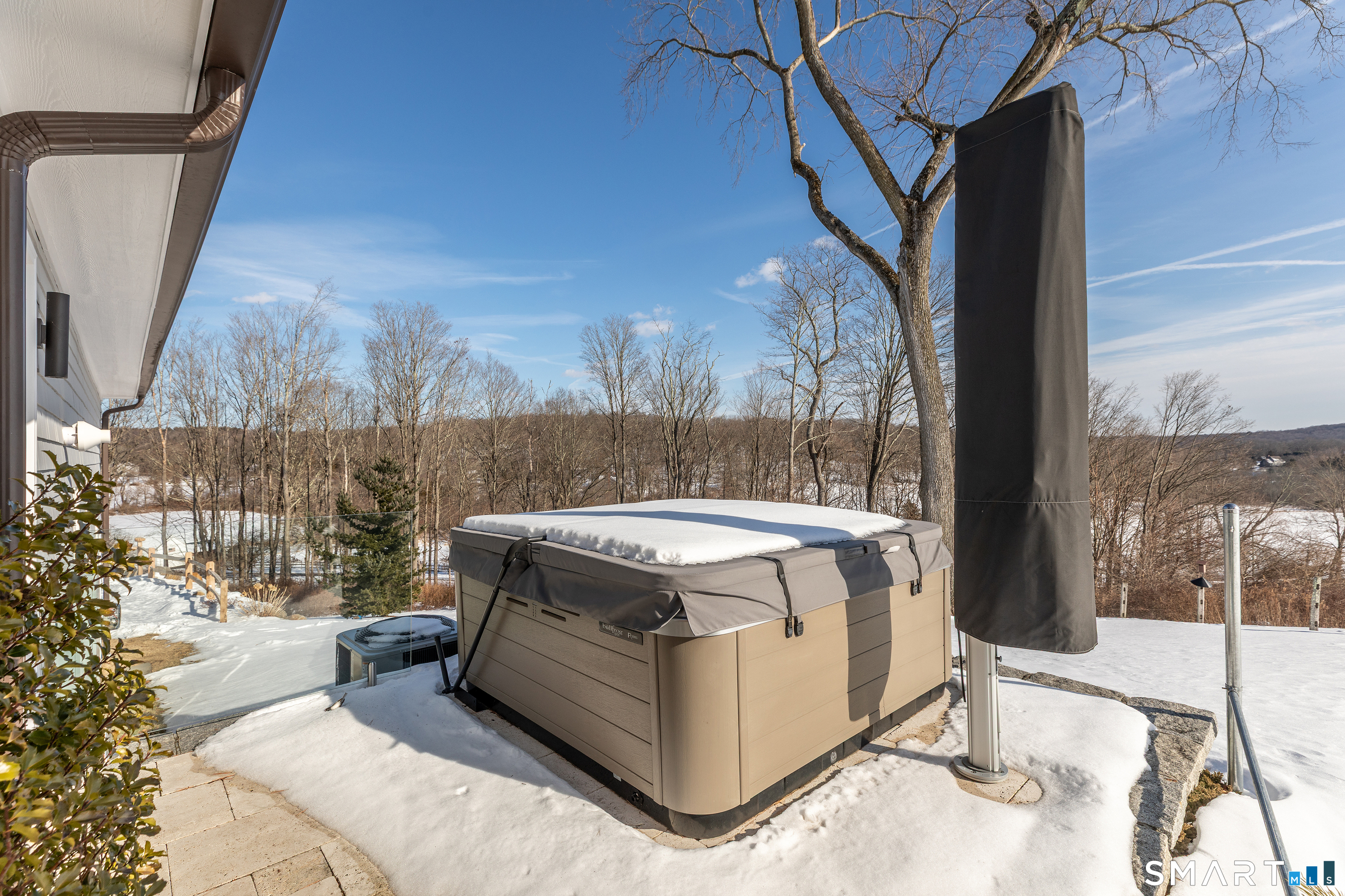 105 Highway 39 Sherman, CT 06784 - Photo 34 of 39 a view of a backyard with iron fence