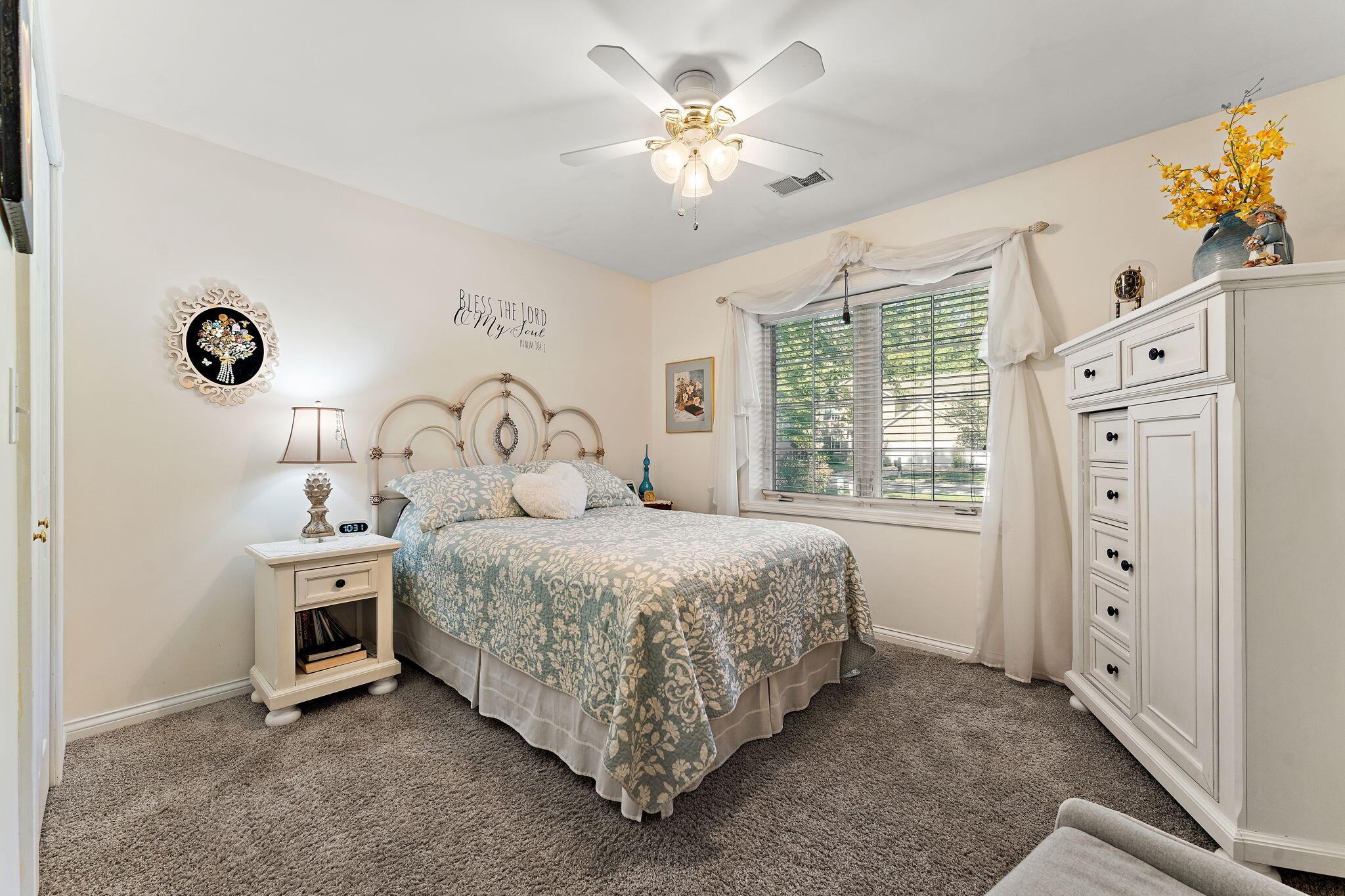 3431 Drivers Way Chesterton, IN 46304 - Photo 14 of 31 a bedroom with a bed and a chandelier