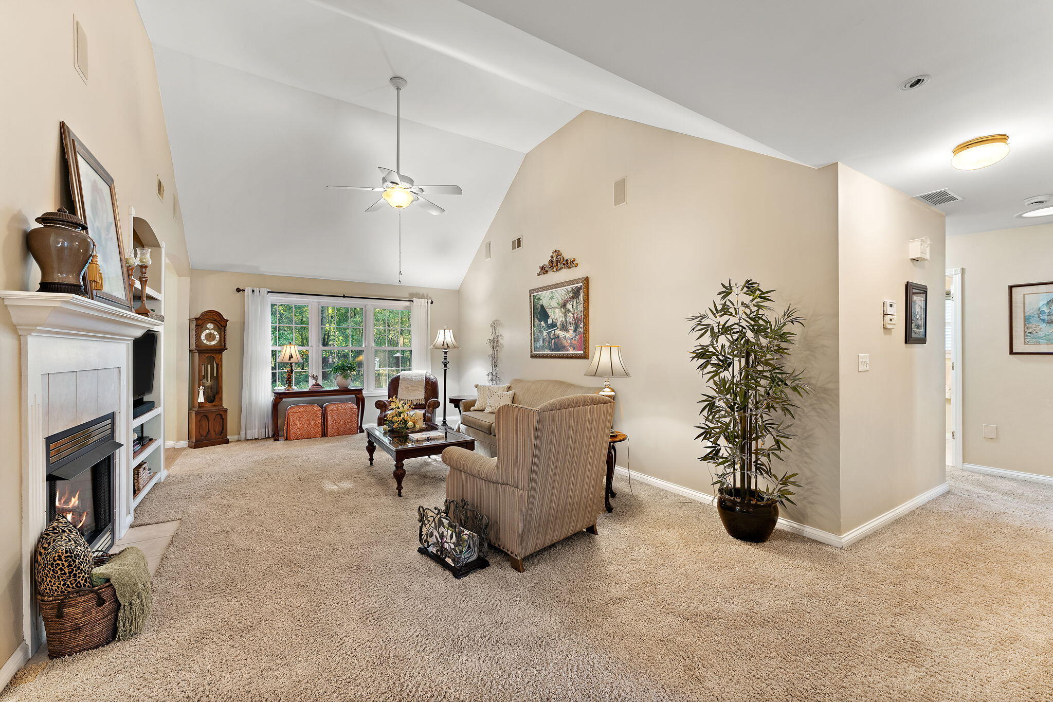 3431 Drivers Way Chesterton, IN 46304 - Photo 4 of 31 a living room with furniture and a fireplace