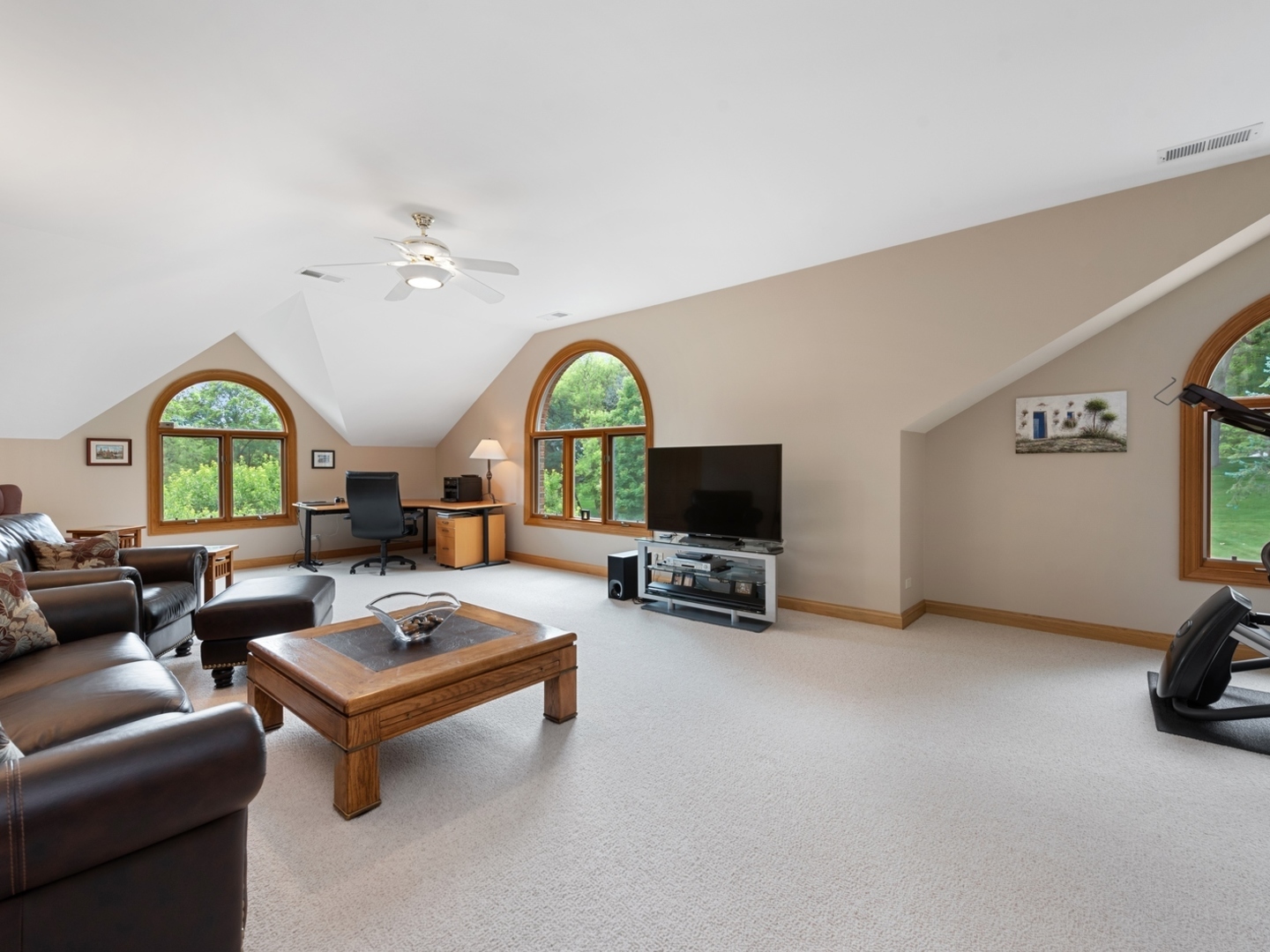 33 Brinker Road Barrington Hills, IL 60010 - Photo 16 of 43 a living room with furniture and a flat screen tv