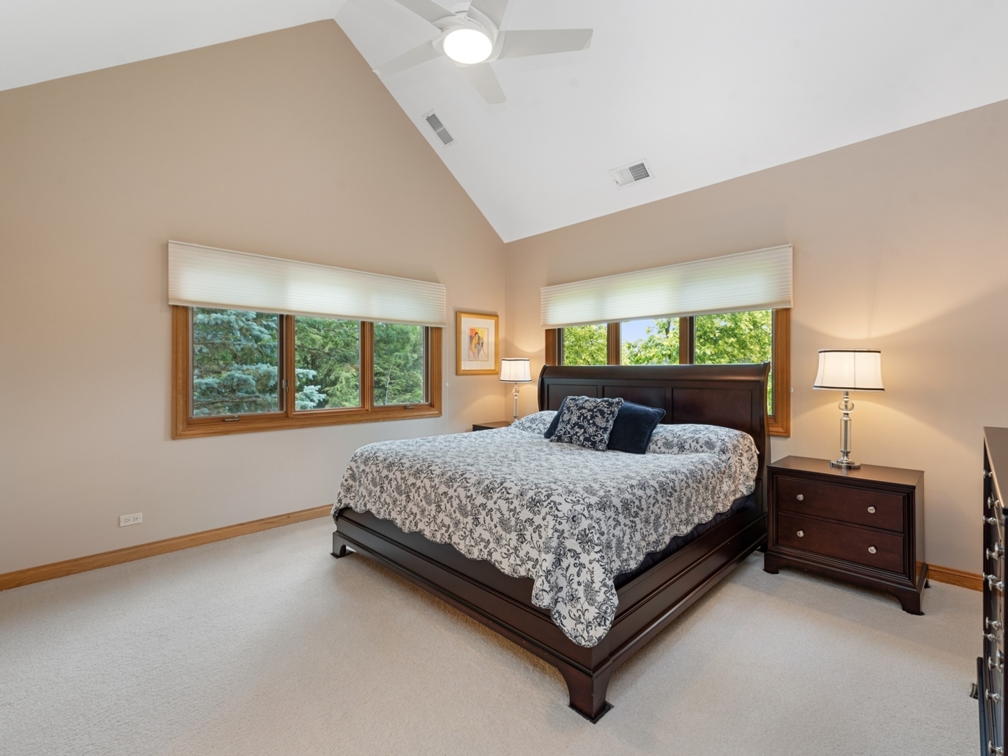 33 Brinker Road Barrington Hills, IL 60010 - Photo 17 of 43 a bed sitting in a bedroom next to a window