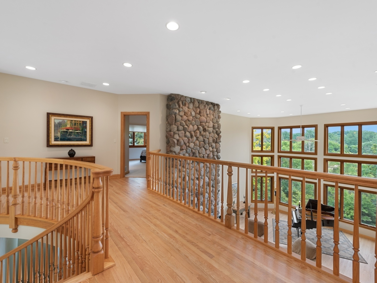33 Brinker Road Barrington Hills, IL 60010 - Photo 22 of 43 a view of hallway with stairs