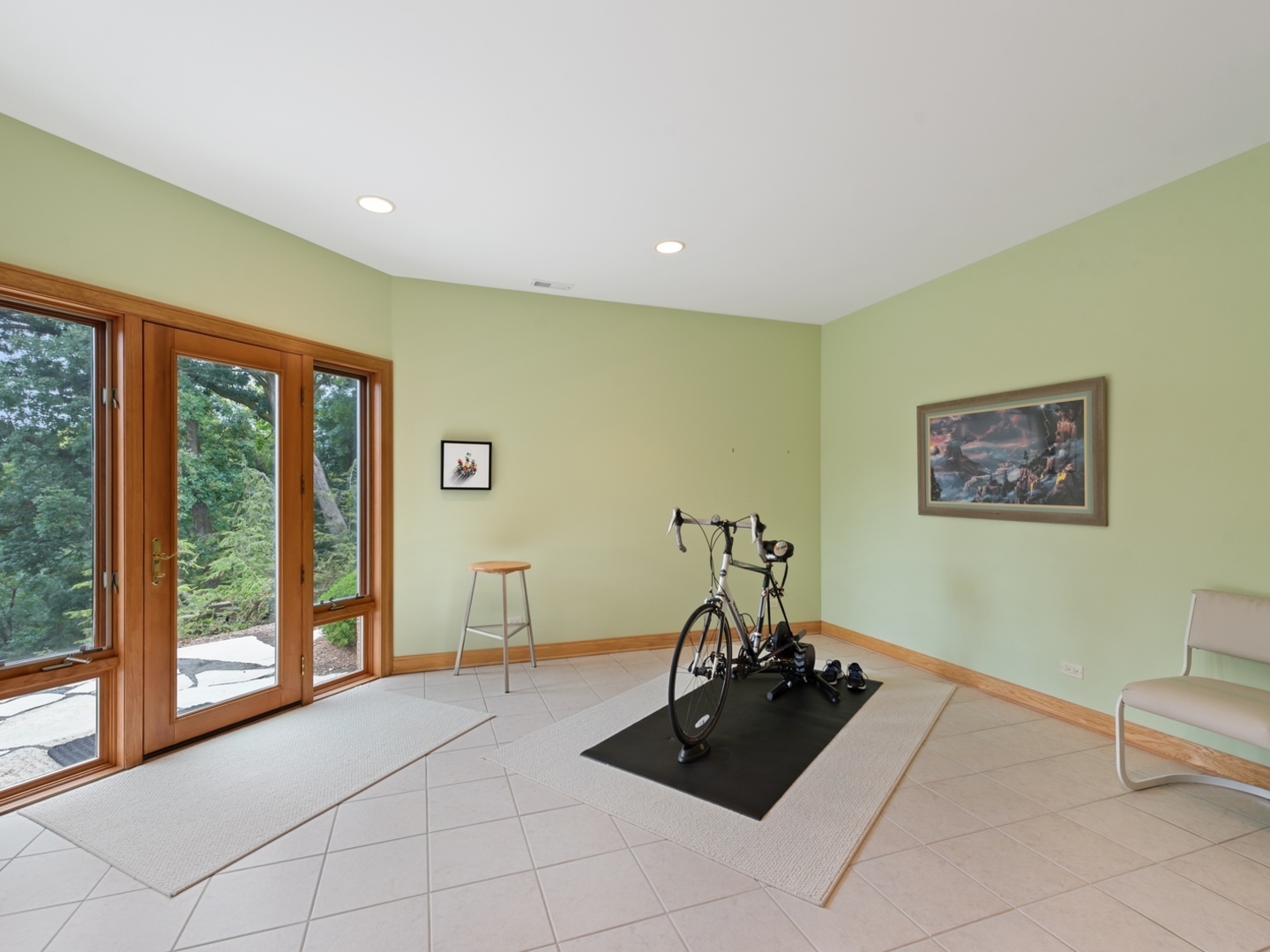 33 Brinker Road Barrington Hills, IL 60010 - Photo 25 of 43 a living room with furniture and a floor to ceiling window