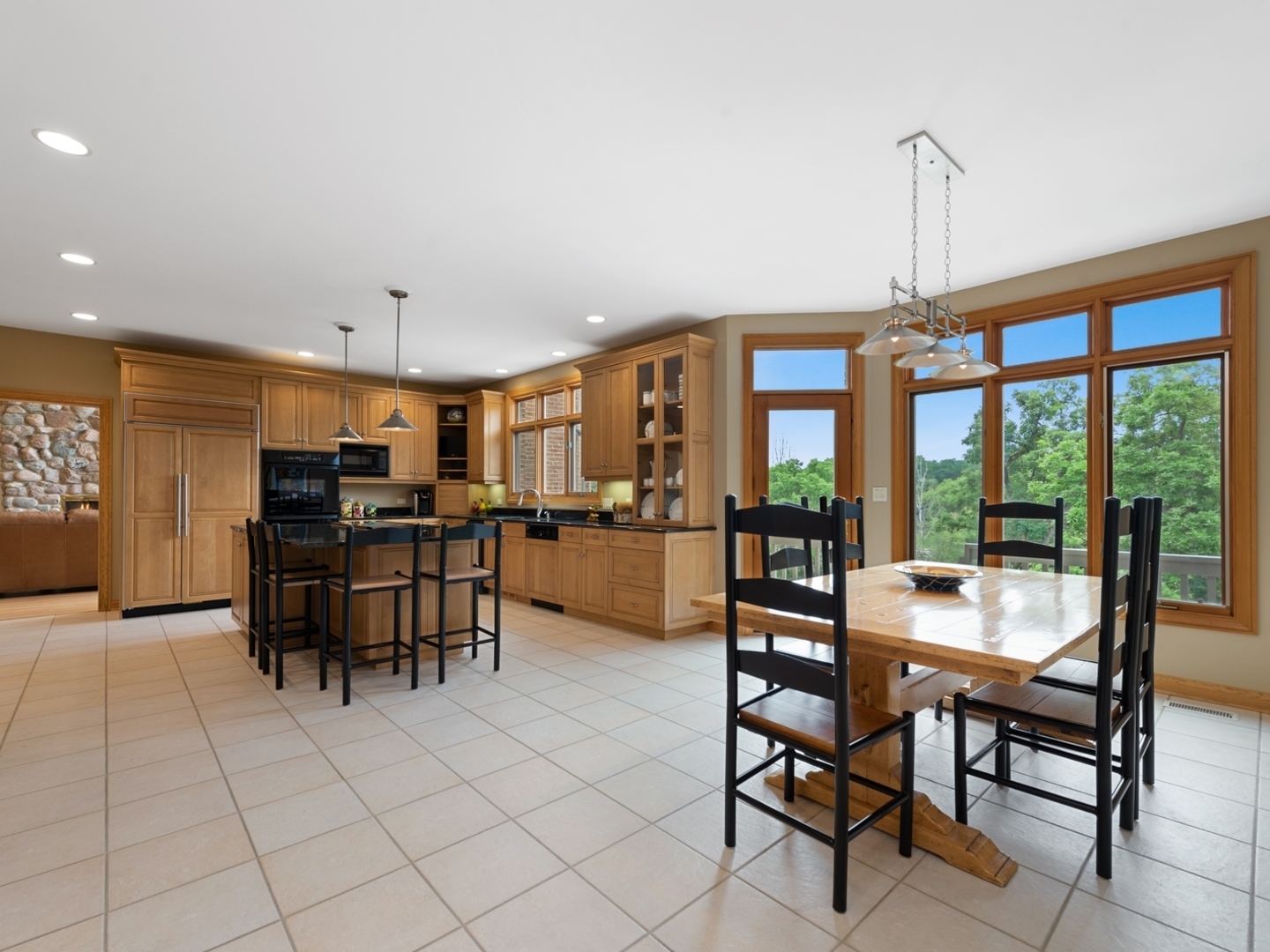 33 Brinker Road Barrington Hills, IL 60010 - Photo 9 of 43 a view of a dining room with furniture window and outside view