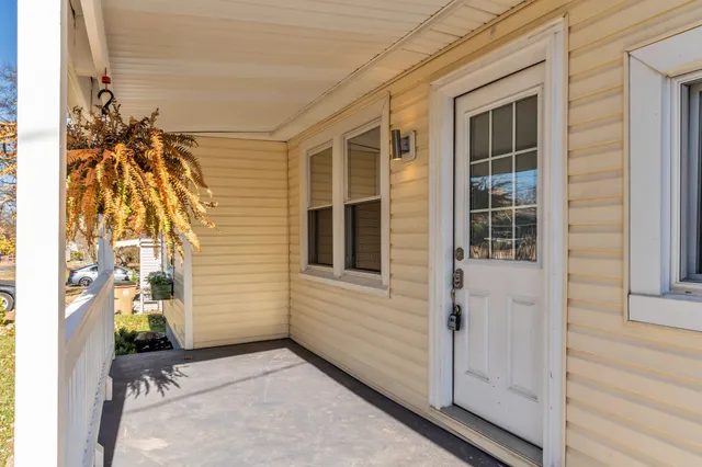 a view of front door of house