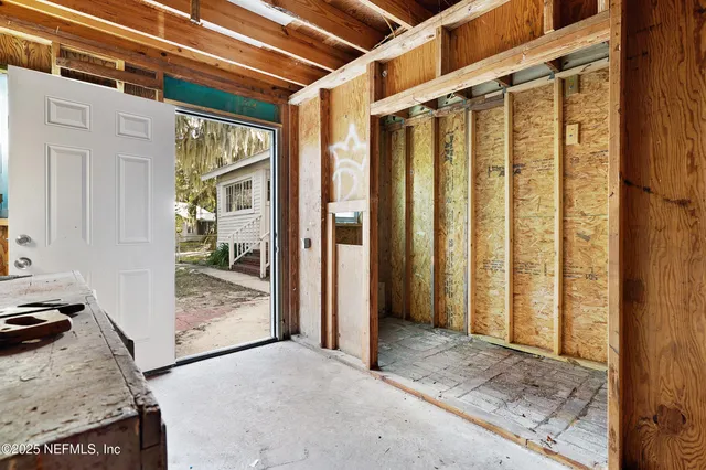 a view of a front door