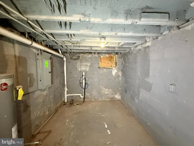 a view of a bathroom with a tub