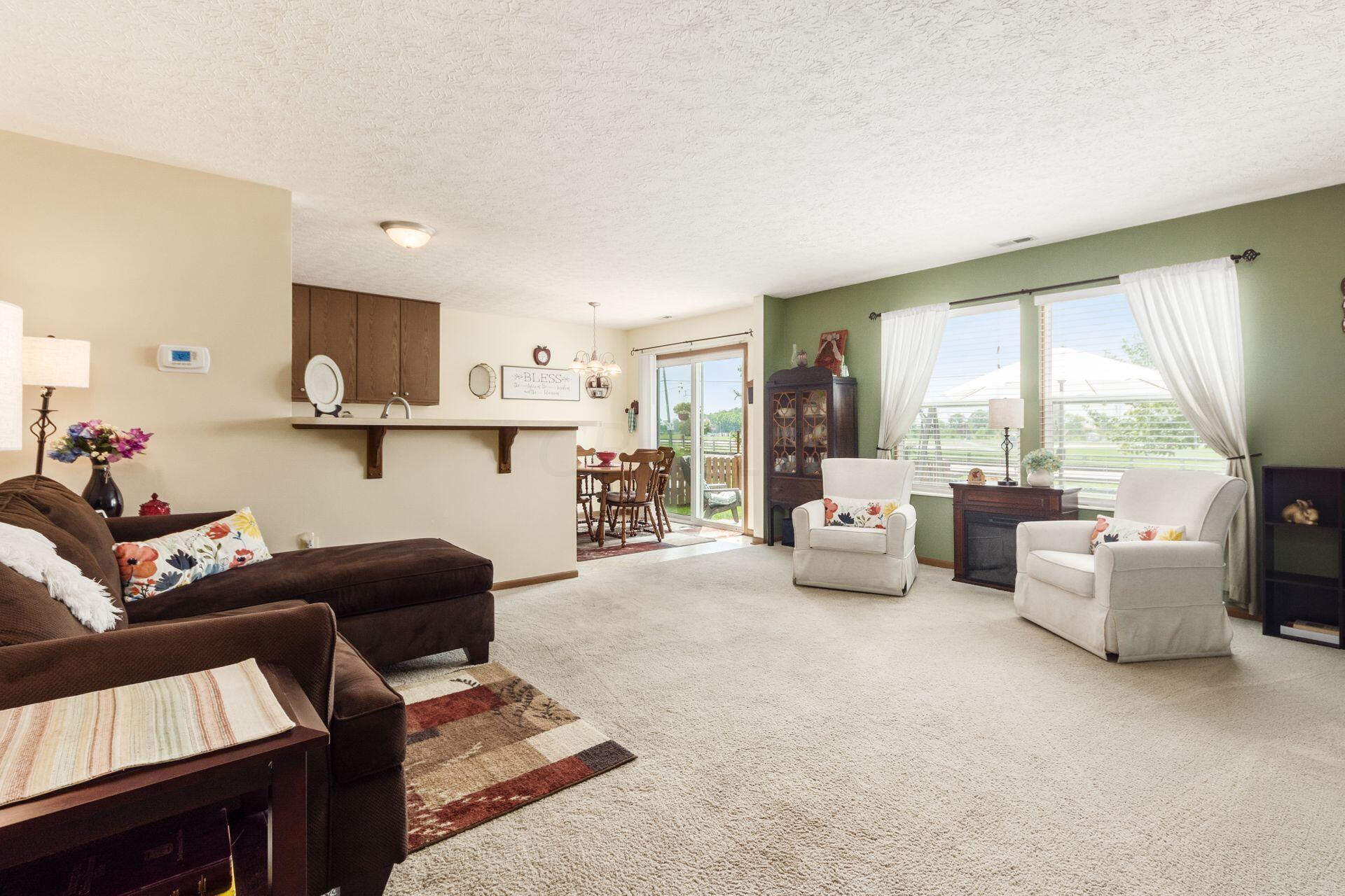 Spacious clean and bright.