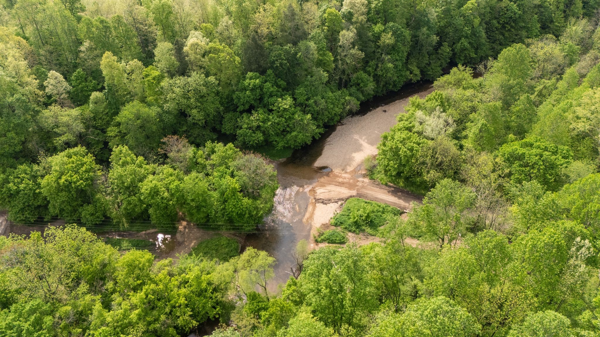 2113 Coolidge Road Lafayette, TN 37083 - Photo 14 of 17 an aerial view of residential house with outdoor space and trees all around