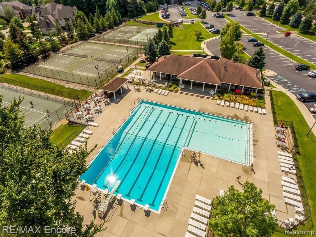 6775 Oakhurst Ridge Road Clarkston, MI 48348 - Photo 34 of 37 Oakhurst Junior Olympic Pool and 6 Tennis Courts