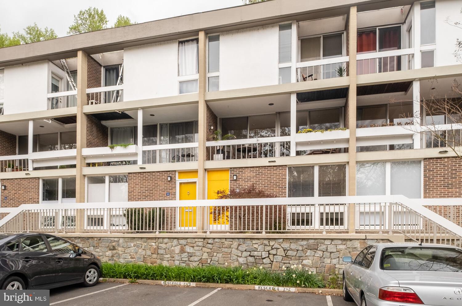 Unit is yellow door on right.