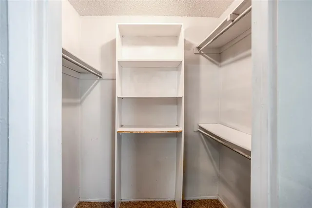 a close view of closet