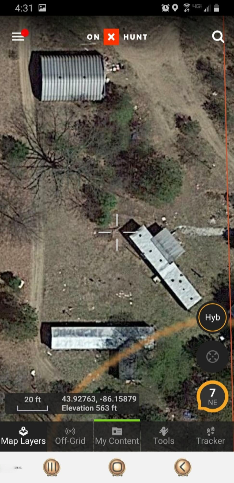 4813 East Barothy Road Custer, MI 49405 - Photo 4 of 52 Screenshot_20200119-163158_onX Hunt