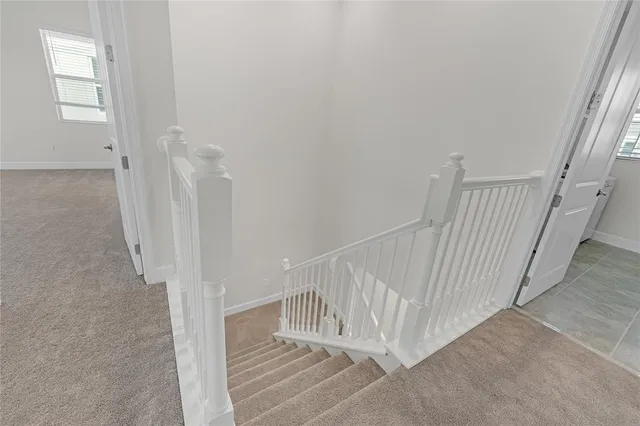 a view of entryway with stairs