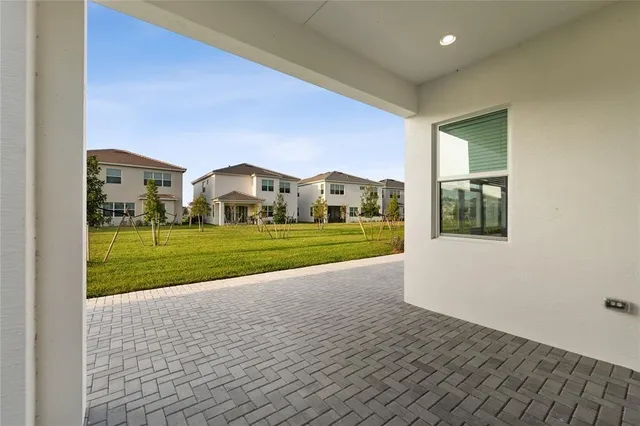 a view of building with yard