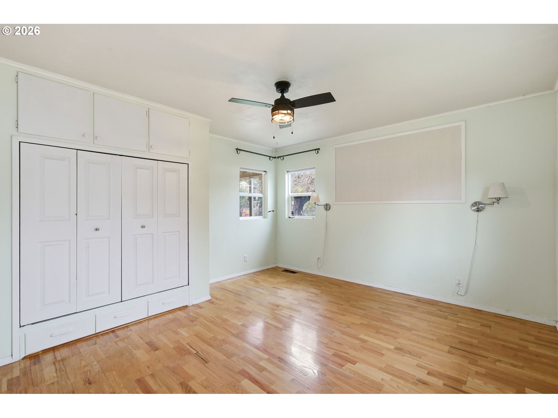710 South 1st Street Cottage Grove, OR 97424 - Photo 19 of 46 a view of an empty room with a ceiling fan