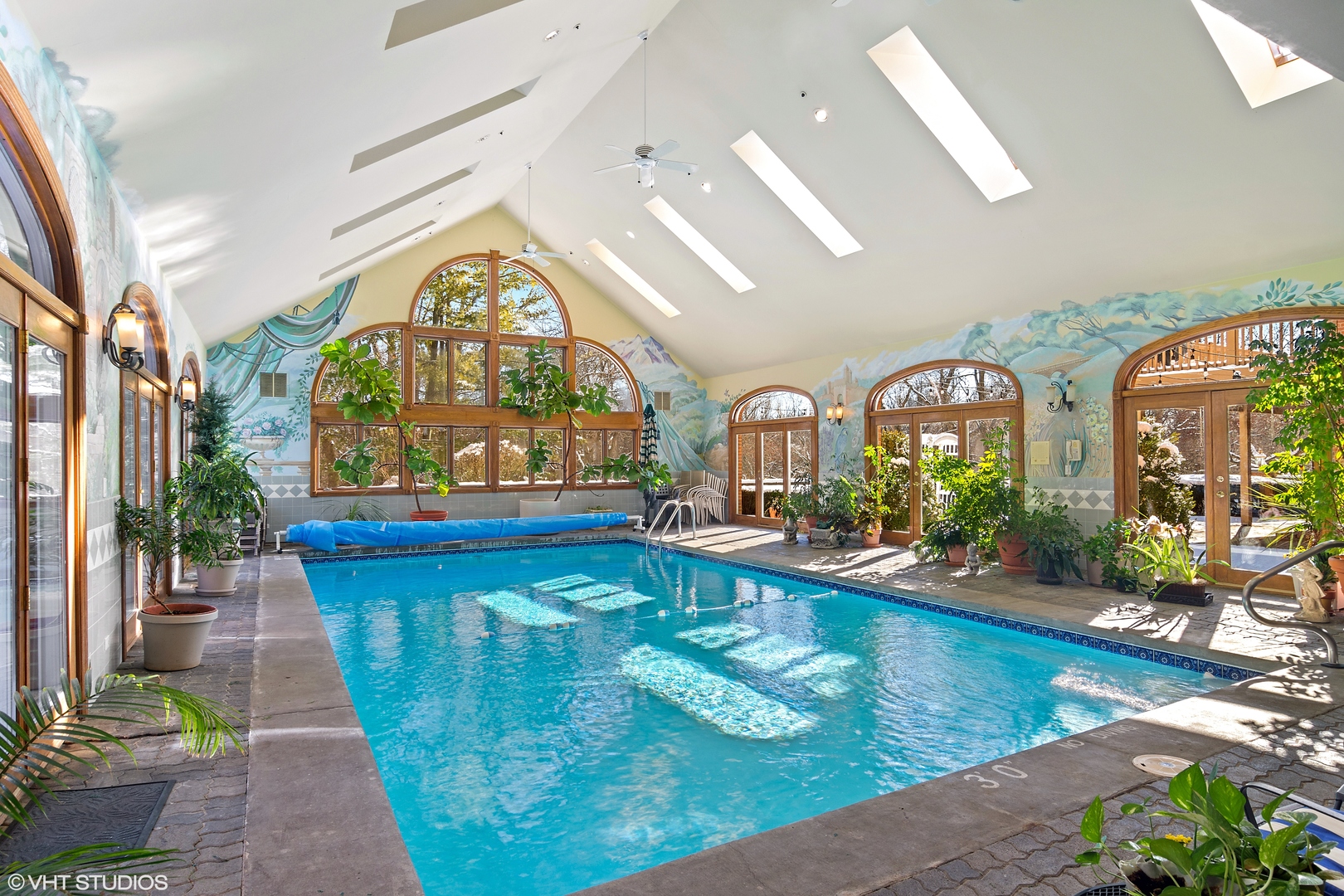 5852 Teal Lane Long Grove, IL 60047 - Photo 19 of 21 a view of a house with swimming pool and a porch with furniture