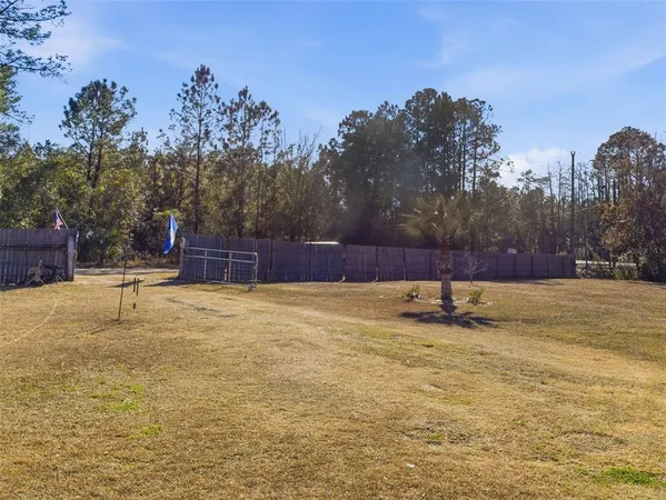 a view of a back yard