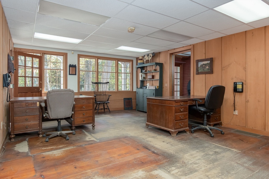 436 Main Street Groton, MA 01450 - Photo 21 of 39 a view of a workspace with furniture and a window