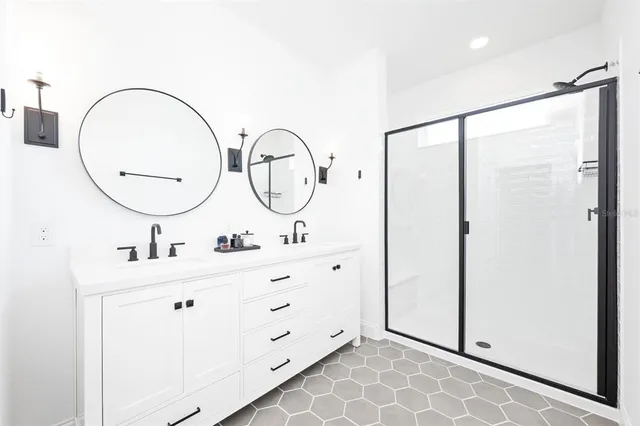 a view of a room with empty racks