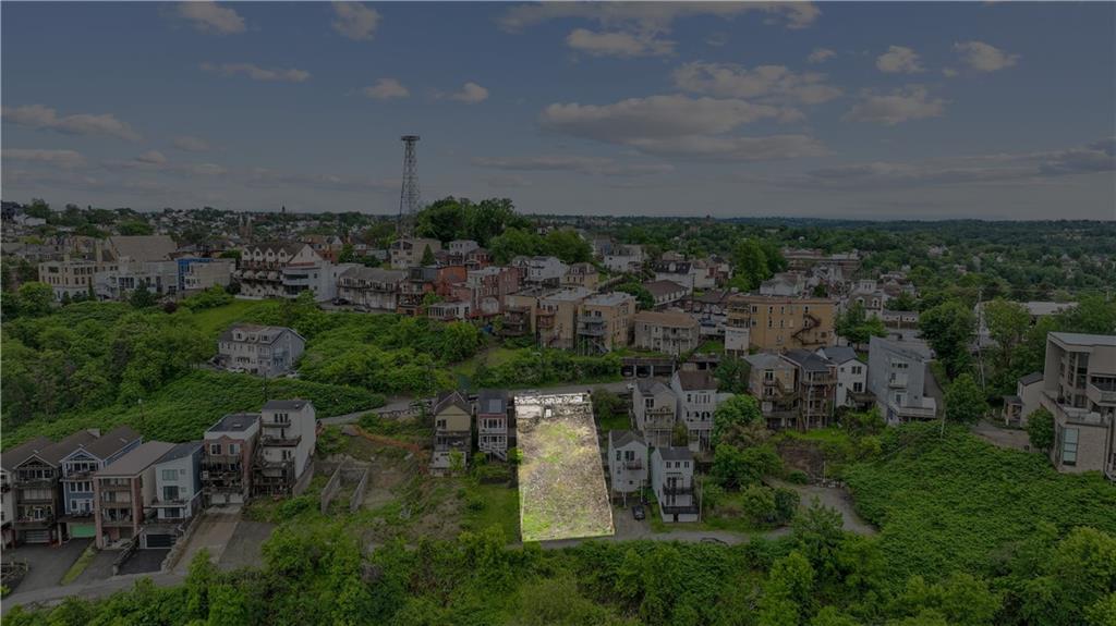 446 William Street Mount Washington, PA 15211 - Photo 5 of 28 an aerial view of a house with a yard and lake view