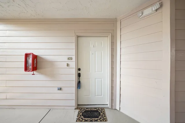 a close view of a closet