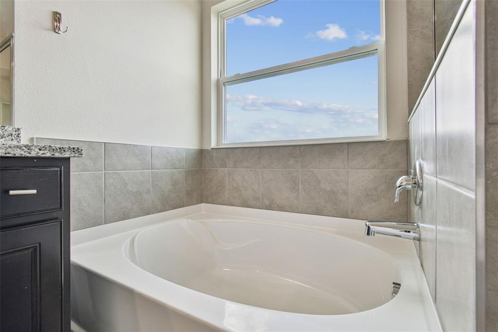 3827 Sunny Spring Street Plant City, FL 33565 - Photo 35 of 57 a white bath tub sitting in a bathroom