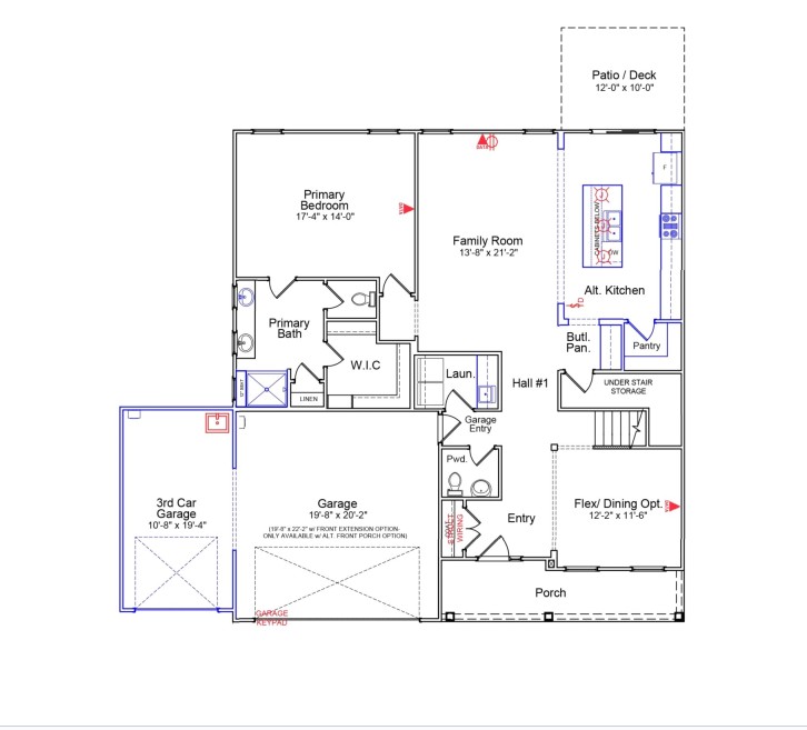 Lot 74 Gypsum Way Anderson, SC 29625 - Photo 4 of 5 Examine this detailed floor plan showcasing a practical layout with multiple functional zones.