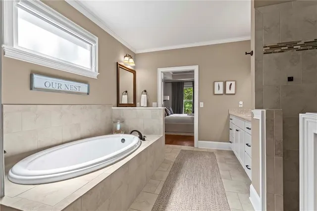 a view of a yard with an outdoor space