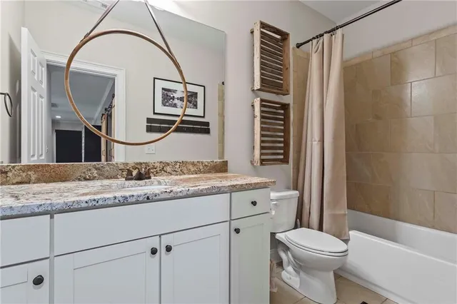 a view of a lake with a mountain in the background