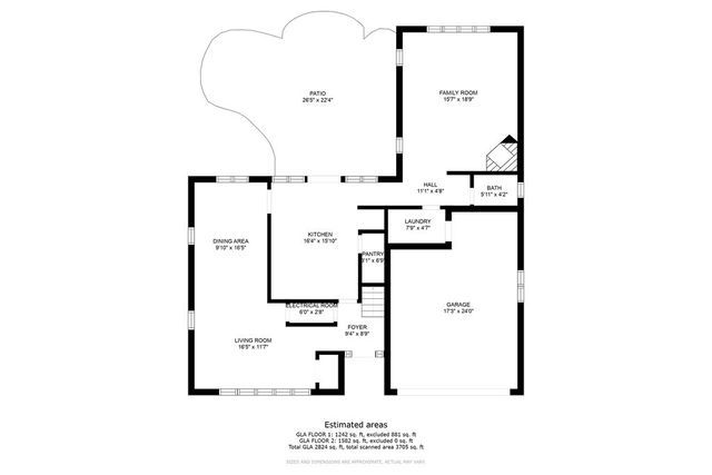 1736 Evergreen Lane Park Ridge, IL 60068 - Photo 35 of 37 a picture of a floor plan