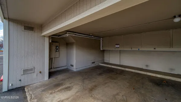 a view of a room with an empty space