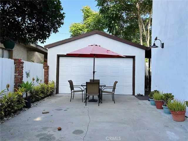 a view of a two chairs in patio
