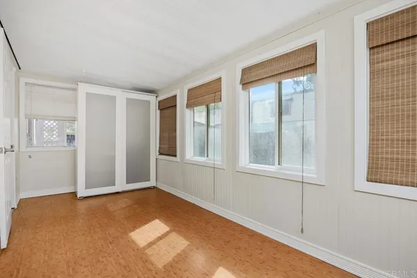 a view of an empty room