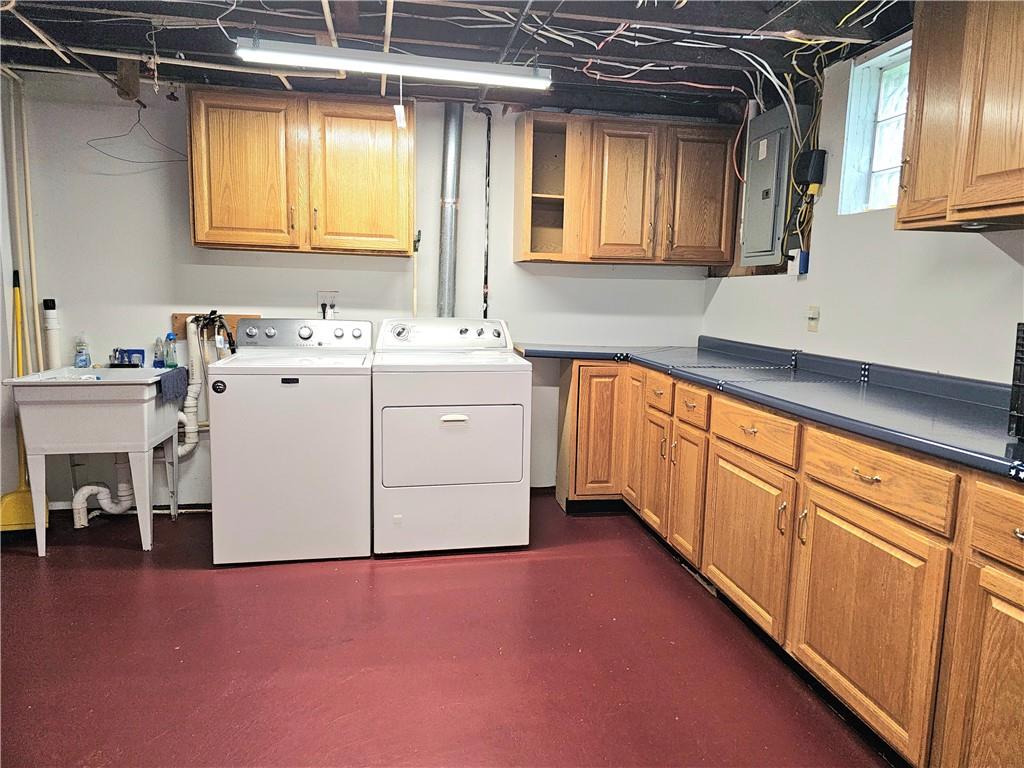 342 Concord Church Road Beaver Falls, PA 15010 - Photo 38 of 44 a utility room with dryer and washer