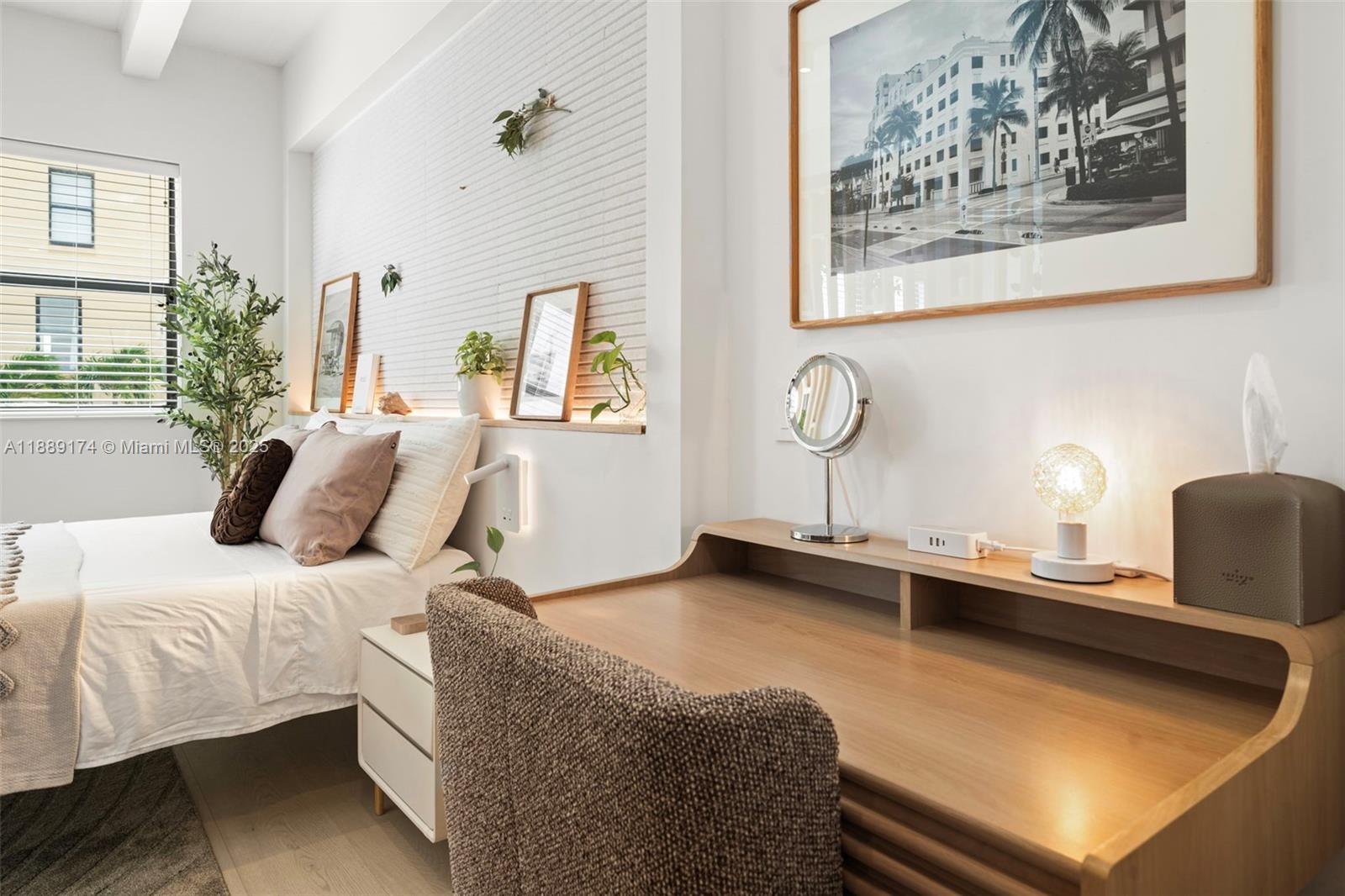 1390 Ocean Drive, Unit 202 Miami Beach, FL 33139 - Photo 20 of 80 a bedroom with furniture and window