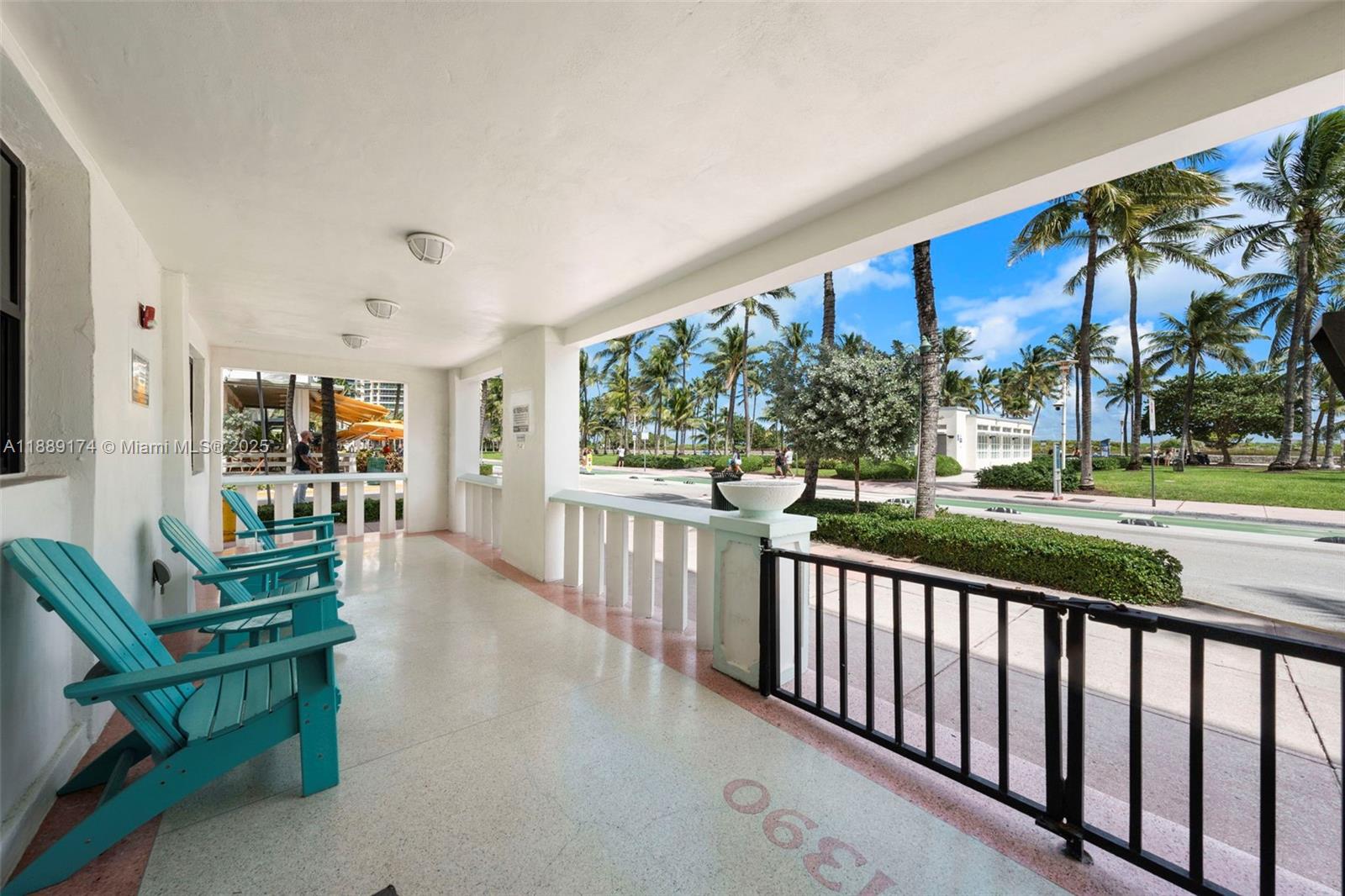 1390 Ocean Drive, Unit 202 Miami Beach, FL 33139 - Photo 2 of 80 a view of a porch with furniture and a yard