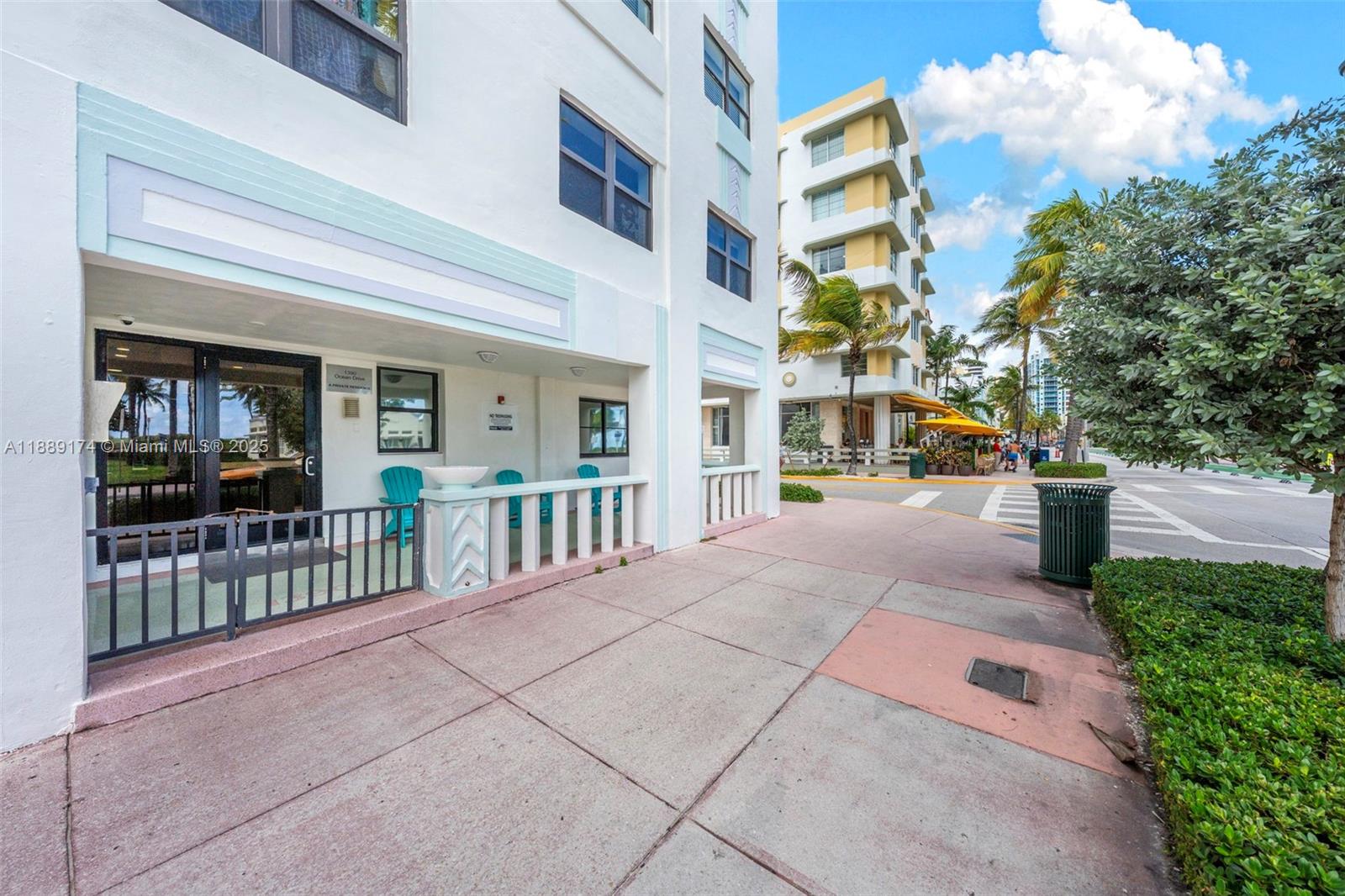 1390 Ocean Drive, Unit 202 Miami Beach, FL 33139 - Photo 47 of 80 a view of a building with a bench