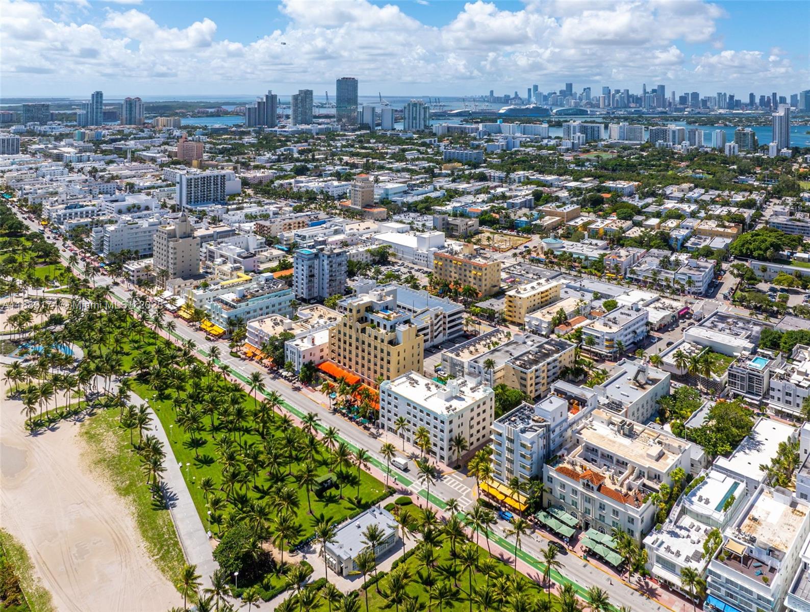 1390 Ocean Drive, Unit 202 Miami Beach, FL 33139 - Photo 55 of 80 an aerial view of residential houses with city view