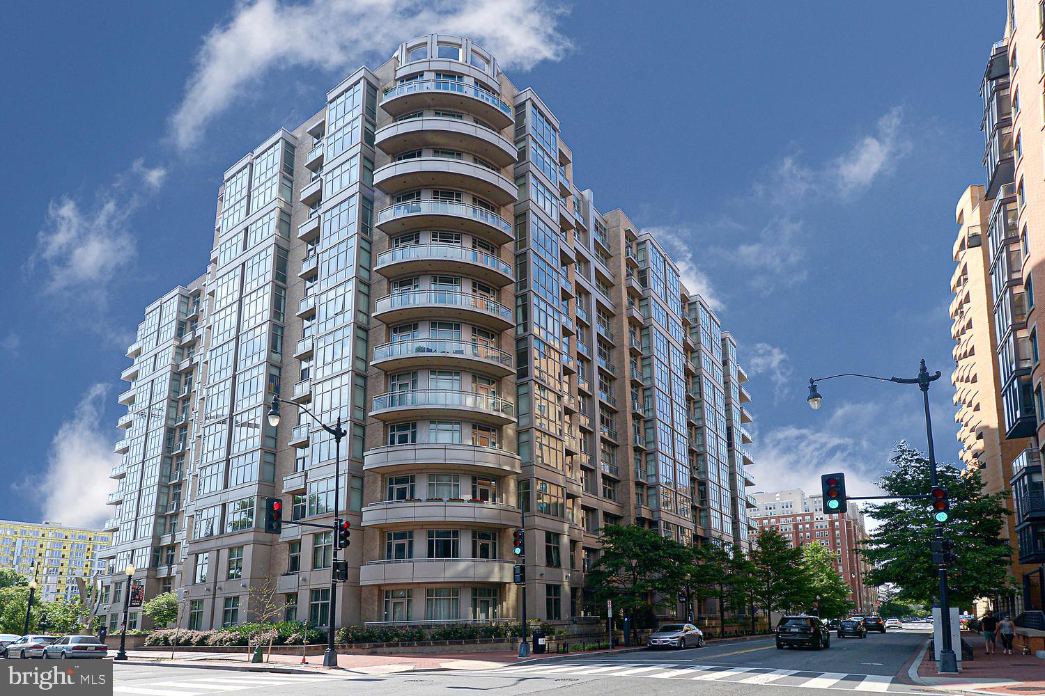 a front view of a building