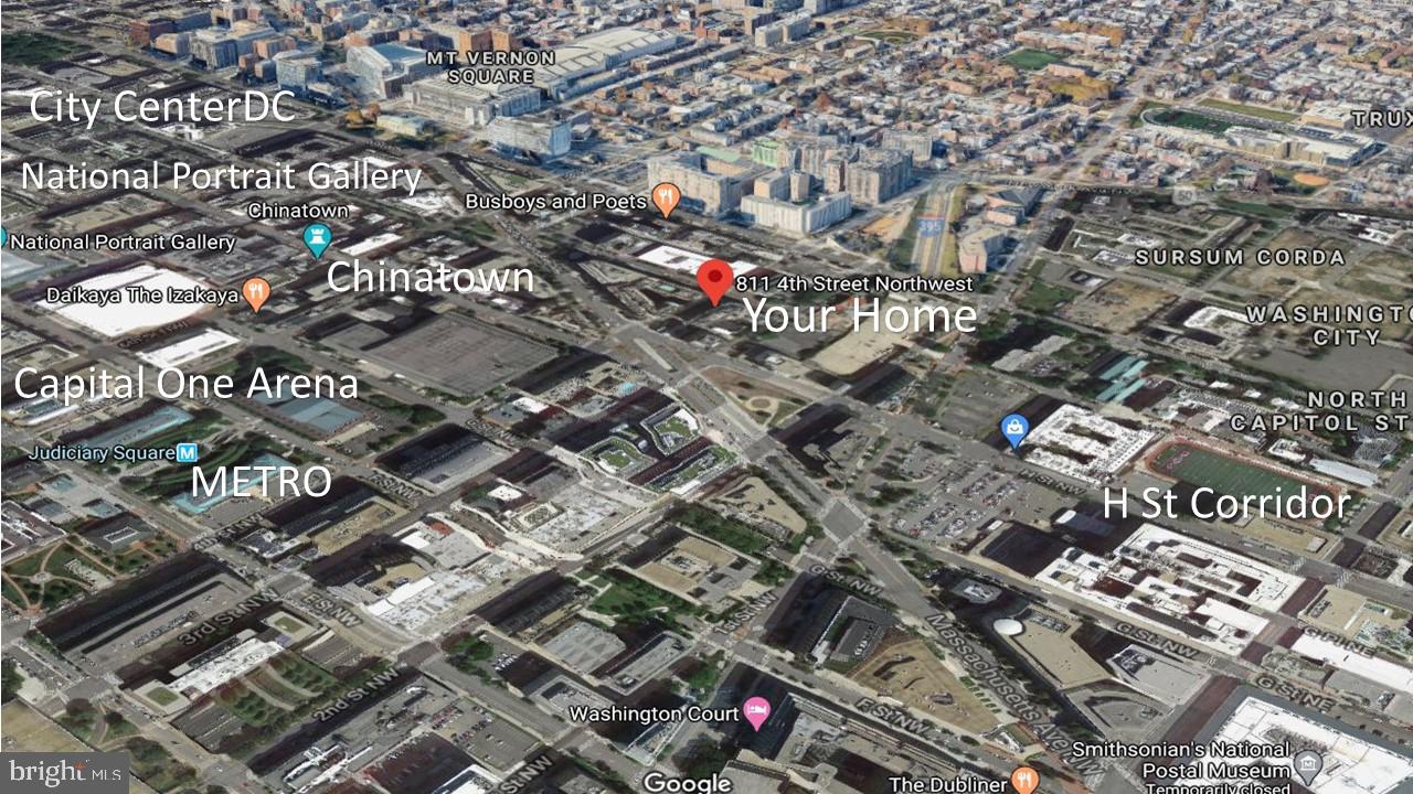 811 4th Street Northwest, Unit 507 Washington, DC 20001 - Photo 22 of 23 an aerial view of a city