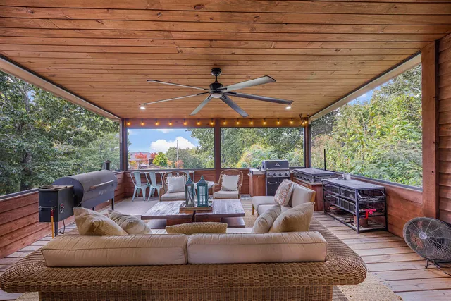 a outdoor space with patio the couches and pool