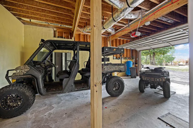 a view of a car garage